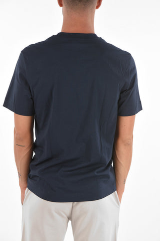 CC COLLECTION Crew Neck Printed T-Shirt with Breast-pocket