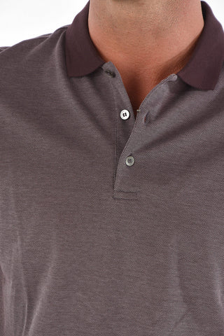 CC COLLECTION Contrasting Edge Cotton Polo