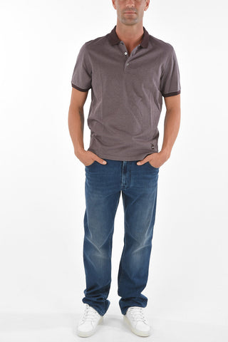 CC COLLECTION Contrasting Edge Cotton Polo