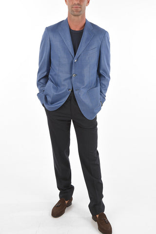SARTORIA Cashmere Silk Blazer with Notch Lapel