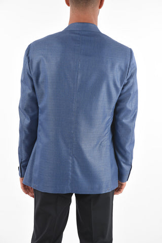 SARTORIA Cashmere Silk Blazer with Notch Lapel
