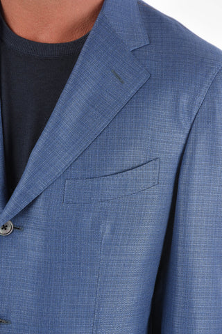 SARTORIA Cashmere Silk Blazer with Notch Lapel