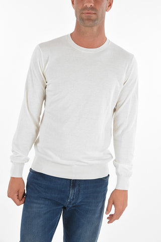 CC COLLECTION Crew Neck GALAS CRE Cotton Sweater