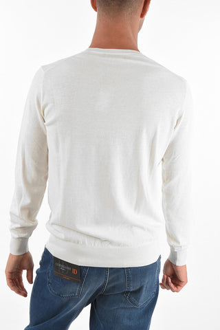 CC COLLECTION Crew Neck GALAS CRE Cotton Sweater