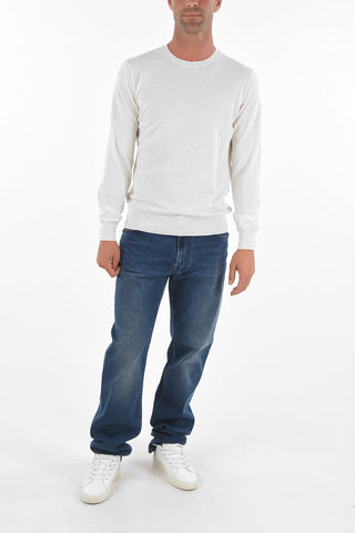 CC COLLECTION Crew Neck GALAS CRE Cotton Sweater
