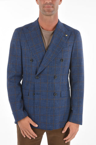 CC COLLECTION Double-breasted REWARD Windowpane Check Blazer