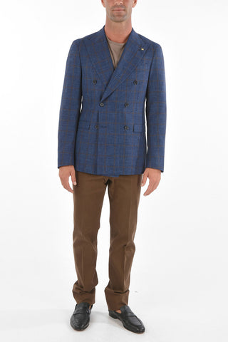 CC COLLECTION Double-breasted REWARD Windowpane Check Blazer