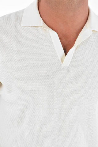 CC COLLECTION Honeycomb Cotton GALAS CRE Polo