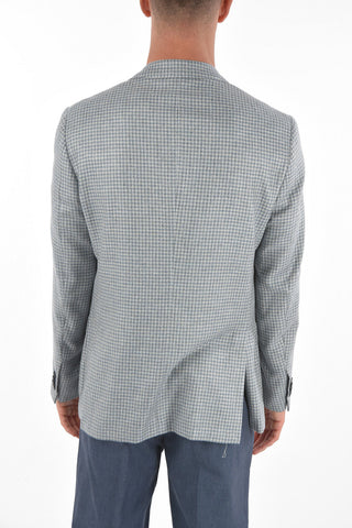 Silk GATE Blazer with Notch Lapel