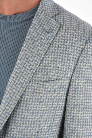 Silk GATE Blazer with Notch Lapel