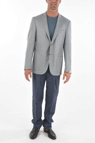 Silk GATE Blazer with Notch Lapel