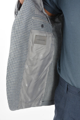 Silk GATE Blazer with Notch Lapel
