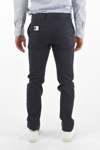 Super Slim Fit Chino Pants with Hidden Closure
