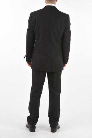 virgin wool center vent belt loops 2-button MANTUA suit