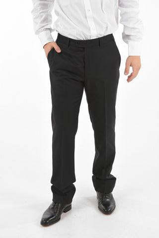virgin wool center vent belt loops 2-button MANTUA suit