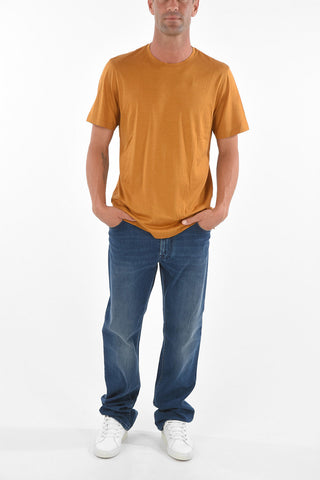 Crew Neck Silk Blend T-Shirt