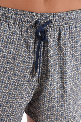 ID Swim Shorts with Geometric Print