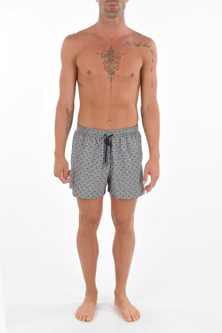 ID Swim Shorts with Geometric Print