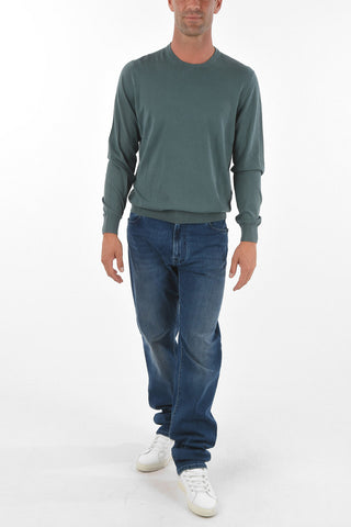 Crew Neck Cotton Sweater