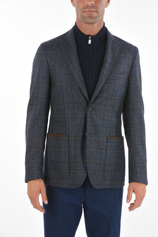 ID Blazer IDENTITY Monopetto in Lana Vergine a Quadri