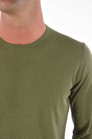 CC COLLECTION Crew Neck GALAS CRE Cotton Sweater