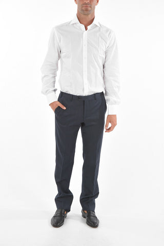 Virgin Wool ACADEMY CERIMONY Pinstriped Slack Pants
