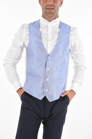 Gilet CERIM.ACADEMY in Seta Pin Check