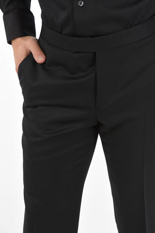 Two Tone CER.ACTUELLE Suit with Jewel Button
