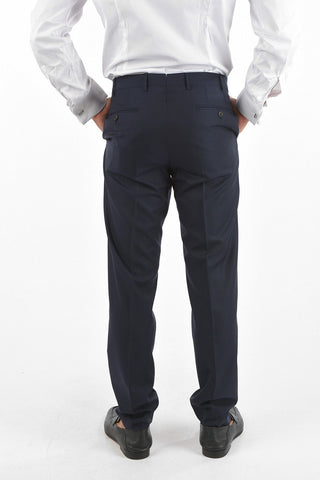 Pantaloni ACADEMY in Lana Vergine e Seta 