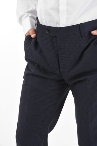 Pantaloni ACADEMY in Lana Vergine e Seta 