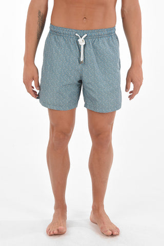 Swim Shorts with Geometric Print