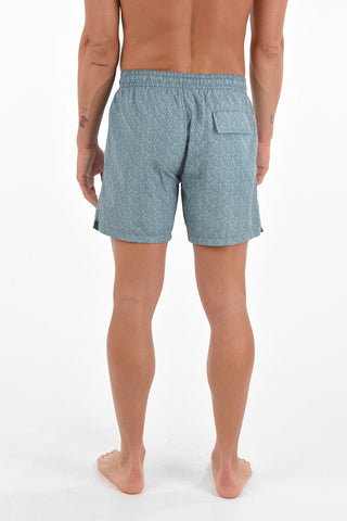 Swim Shorts with Geometric Print