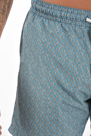 Swim Shorts with Geometric Print