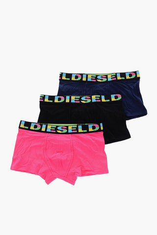 set 3 Boxer UMBX in Cotone Stretch con Logo Colorato