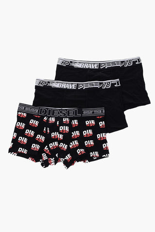 set of 3 boxers with logoed band at the waist
