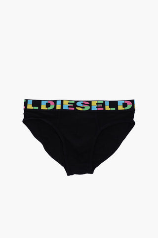 Set 3 Briefs UMBR in Cotone Stretch con Logo colorato