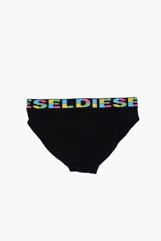 Set 3 Briefs UMBR in Cotone Stretch con Logo colorato