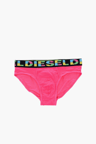 Set 3 Briefs UMBR in Cotone Stretch con Logo colorato