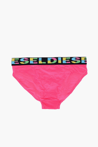 Set 3 Briefs UMBR in Cotone Stretch con Logo colorato