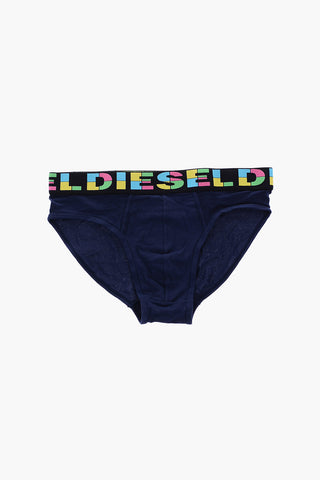 Set 3 Briefs UMBR in Cotone Stretch con Logo colorato