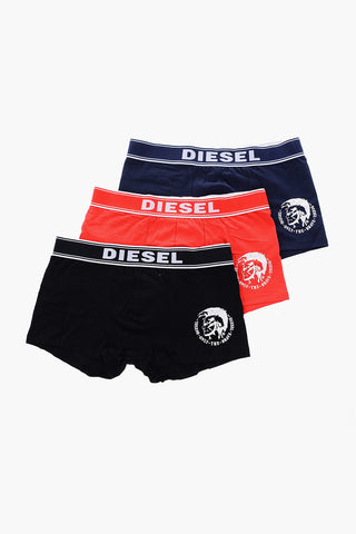 Set 3 Boxer UMBX con Logo a Contrasto