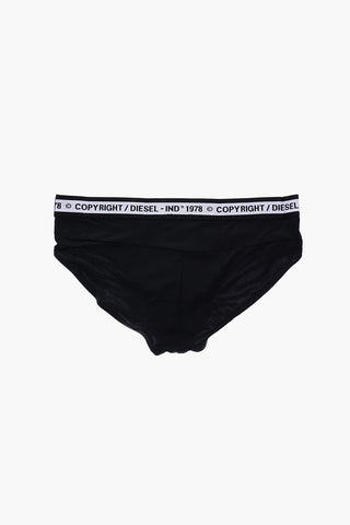 logoed waist band solid color brief
