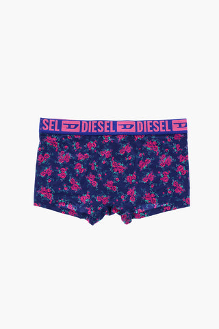 Boxer con Motivo Floreale ed Banda Logata