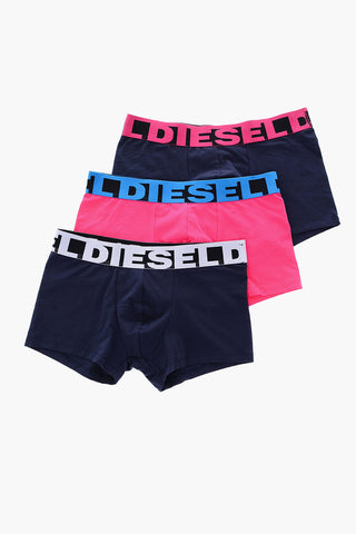 set 3 Boxer UMBX in Cotone Stretch con Logo Colorato