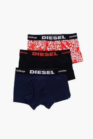 Contrasting Logo Set Of 3 Boxers