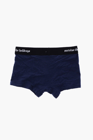 Contrasting Logo Set Of 3 Boxers