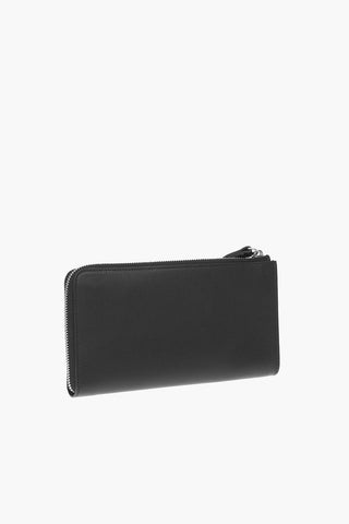 ICON zip closure textured leather maxi wallet