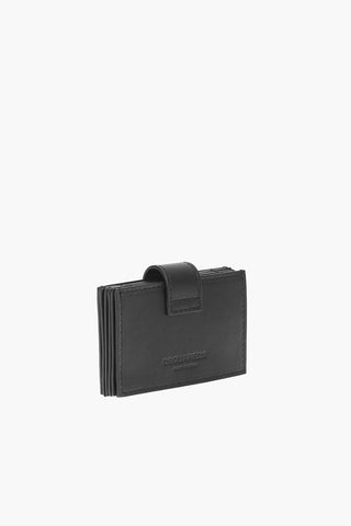 ICON logo printed leather card holder