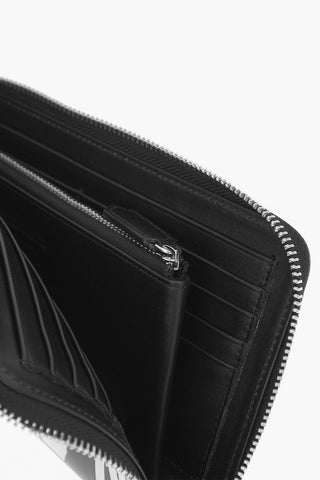 ICON Leather Clutch Wallet with Zip Closure