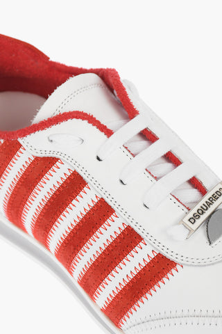 leather NEW RUNNER sneakers with suede details